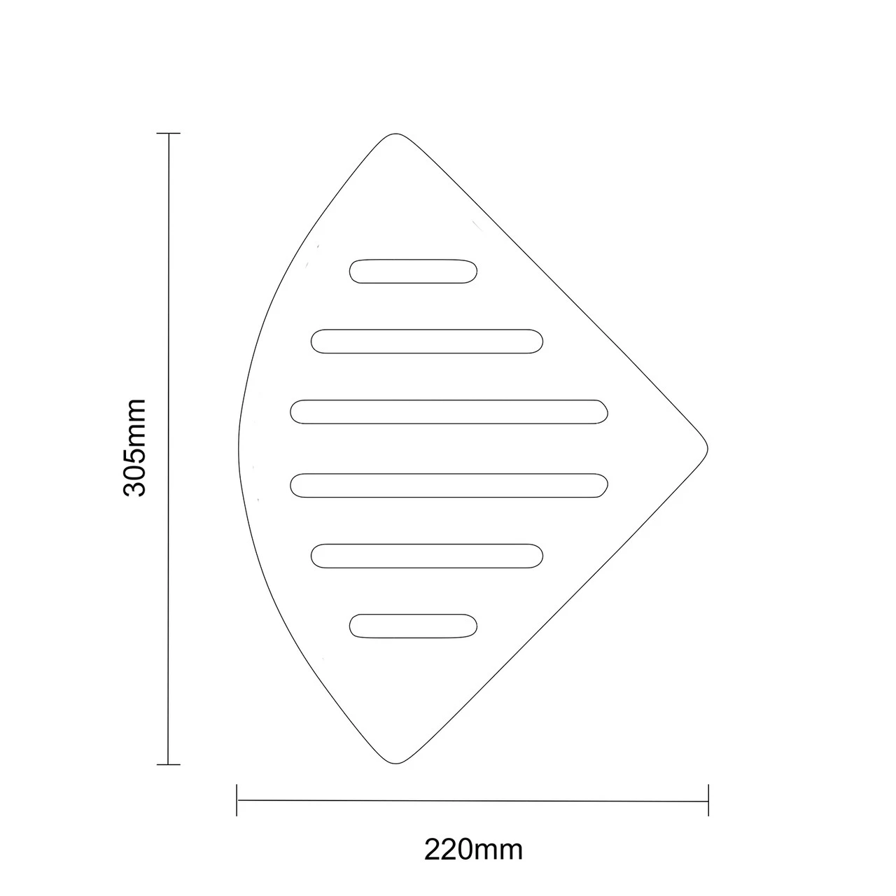 Bagno Polished Chrome Wall Mounted Corner Basket - Image 6