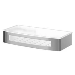 Bagno Polished Chrome Wall Mounted Rectangular Basket