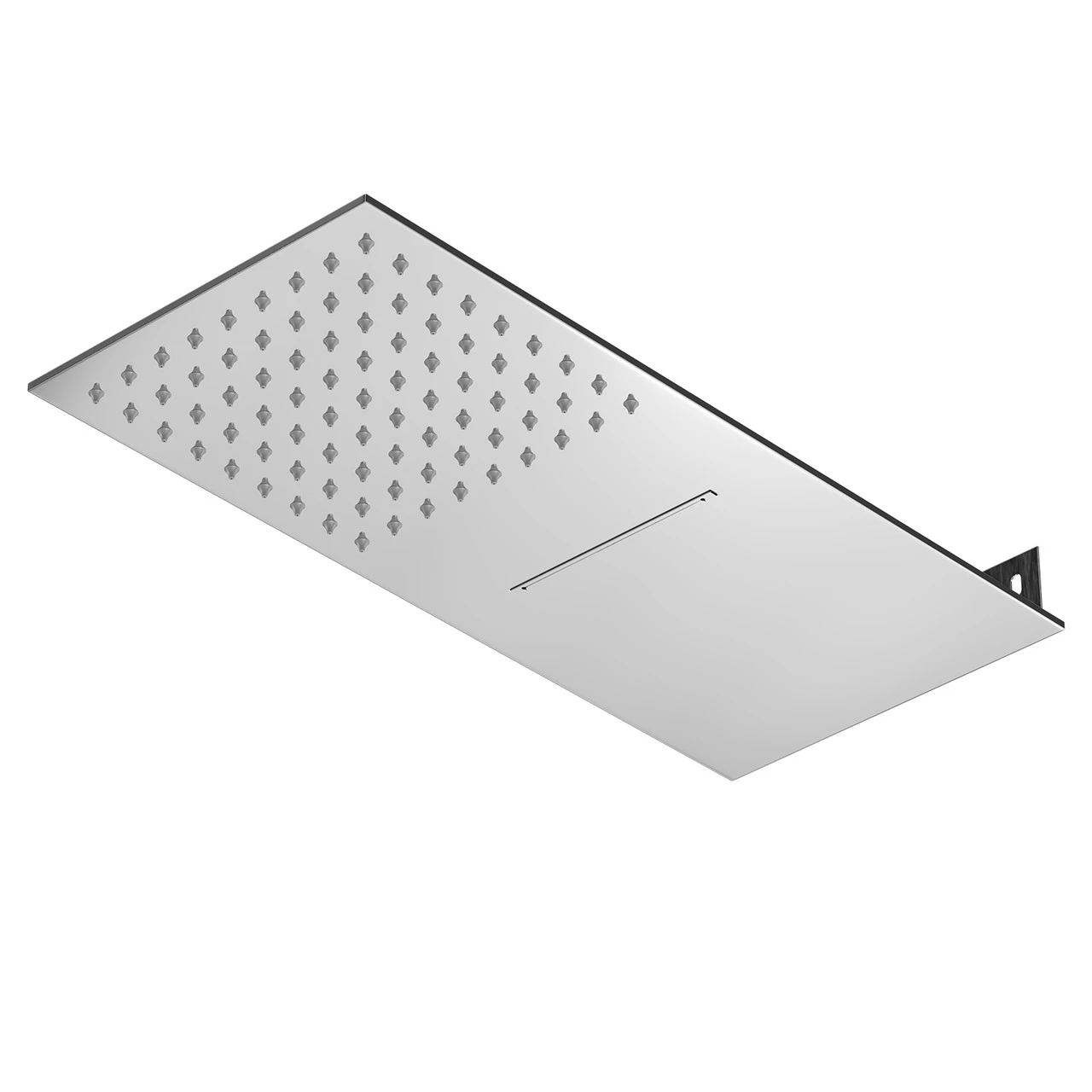 Blade Polished Chrome 200mm Rain And Waterfall Effect Fixed Shower Head