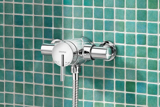 Luxury Bath Shop -Luxury Bath Shop bristan sonique 2 thermostatic surface mounted shower with adjustable riser chrome soq2shxarc 1