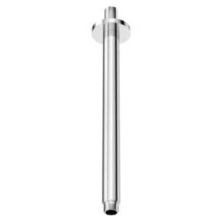 Windsor. Circo Polished Chrome 300mm Round Vertical Shower Arm -Luxury Bath Shop circo polished chrome 300mm round vertical shower arm left 02063.1652444109
