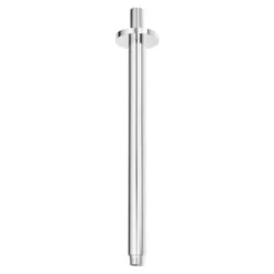 Windsor. Circo Polished Chrome 300mm Round Vertical Shower Arm -Luxury Bath Shop circo polished chrome 300mm round vertical shower arm side 83383.1652444109