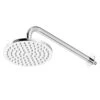 Circo Polished Chrome Round Fixed Shower Head And Wall Arm -Luxury Bath Shop circo polished chrome round fixed shower head and wall arm right 94921.1652445363