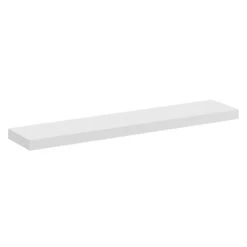 City Gloss White 60cm Floating Bathroom Shelf