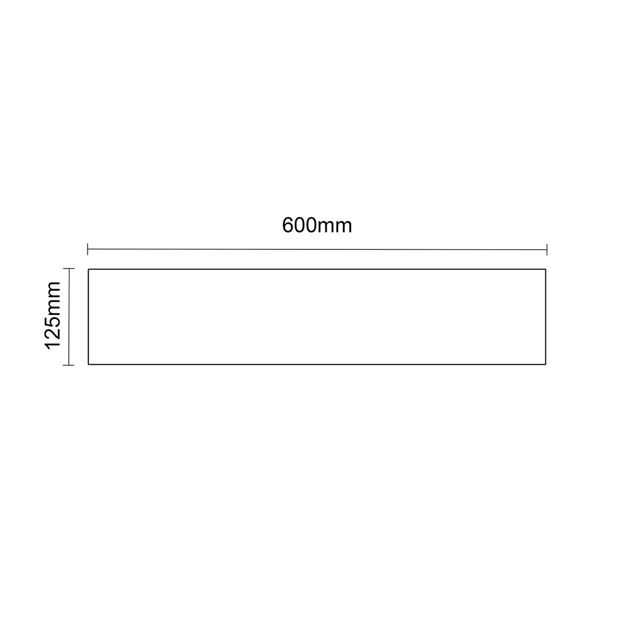 City Molina Ash 60cm Floating Bathroom Shelf 5 City Molina Ash 60cm Floating Bathroom Shelf - Image 3