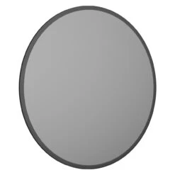 Colore Gunmetal Grey 591mm Round Mirror -Luxury Bath Shop colore gunmetal grey 591mm round mirror left 98037.1658132917