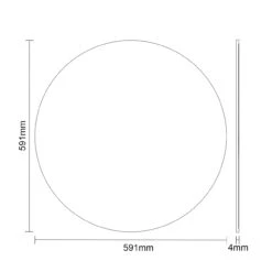 Colore Gunmetal Grey 591mm Round Mirror -Luxury Bath Shop colore gunmetal grey 591mm round mirror line side 21653.1658132917