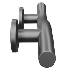 Colore Matt Black 14" Curved Grab Rail -Luxury Bath Shop colore matt black 14 curved grab rail side 16366.1658132902
