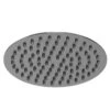 Colore Round Gunmetal Grey 200mm Thin Fixed Shower Head -Luxury Bath Shop colore round gunmetal grey 200mm thin fixed shower head right 32683.1658132928