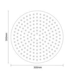 Colore Round Gunmetal Grey 300mm Thin Fixed Shower Head -Luxury Bath Shop colore round gunmetal grey 300mm thin fixed shower head line top 15013.1658132929