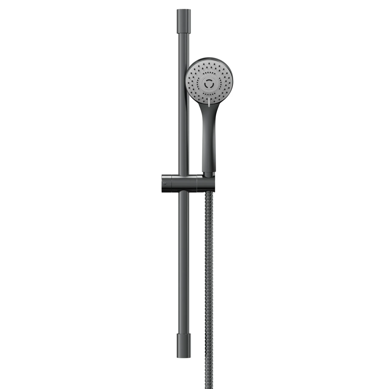 Colore Round Gunmetal Grey Shower Slide Rail Kit - Image 2