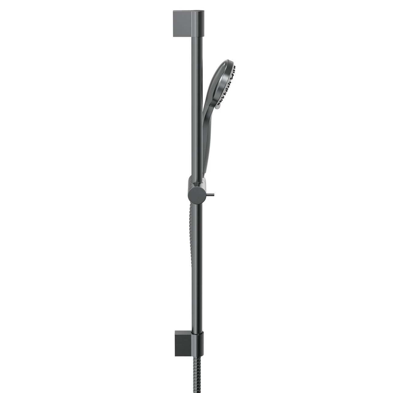 Colore Round Gunmetal Grey Shower Slide Rail Kit - Image 4
