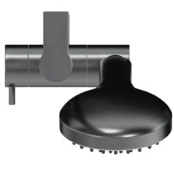 Colore Round Gunmetal Grey Shower Slide Rail Kit -Luxury Bath Shop colore round gunmetal grey shower slide rail kit top 81683.1676457719