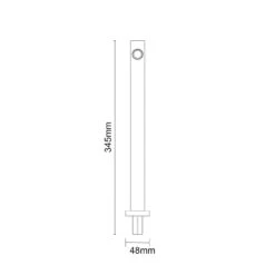 Cubix Polished Chrome 345mm Square Shower Arm -Luxury Bath Shop cubix polished chrome 345mm square shower arm line top 99828.1652444548