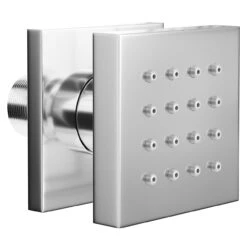 Deluxe Polished Chrome Square Body Shower Jet -Luxury Bath Shop deluxe polished chrome square body shower jet left 66540.1652444554
