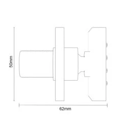 Deluxe Polished Chrome Square Body Shower Jet -Luxury Bath Shop deluxe polished chrome square body shower jet line side 09438.1652444554