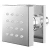 Deluxe Polished Chrome Square Body Shower Jet -Luxury Bath Shop deluxe polished chrome square body shower jet right 21429.1652444554