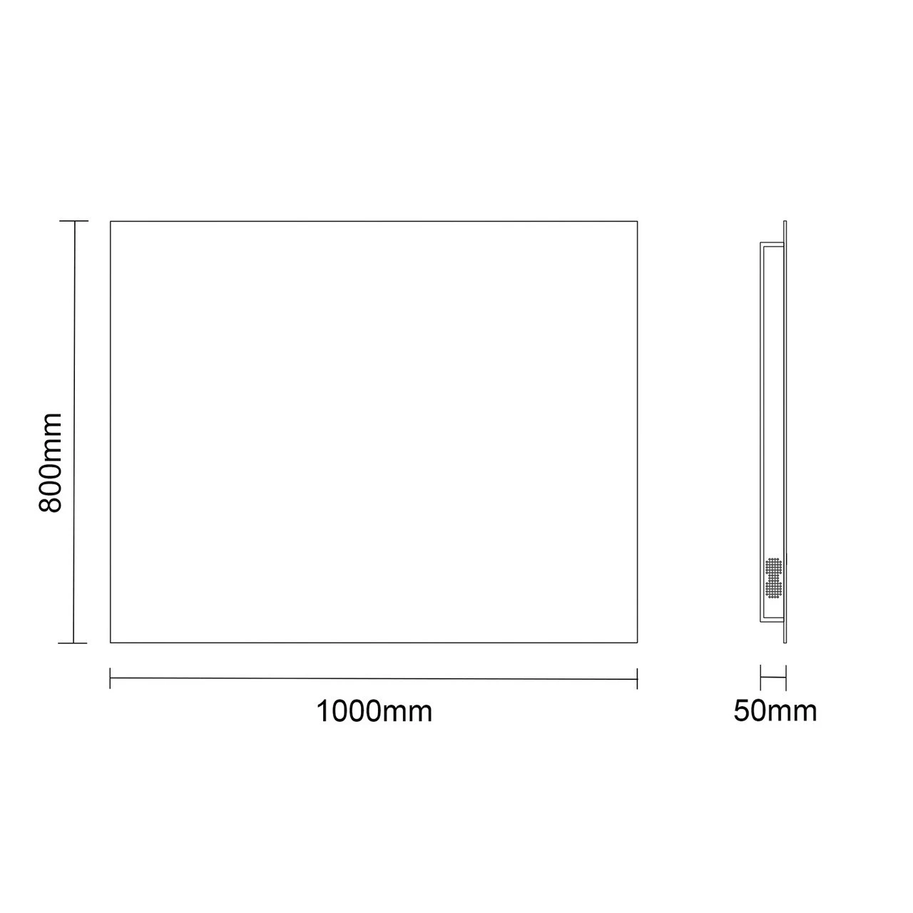 Dionysus 1000mm X 800mm Bluetooth Mirror With Demister 6 Dionysus 1000mm X 800mm Bluetooth Mirror With Demister - Image 4
