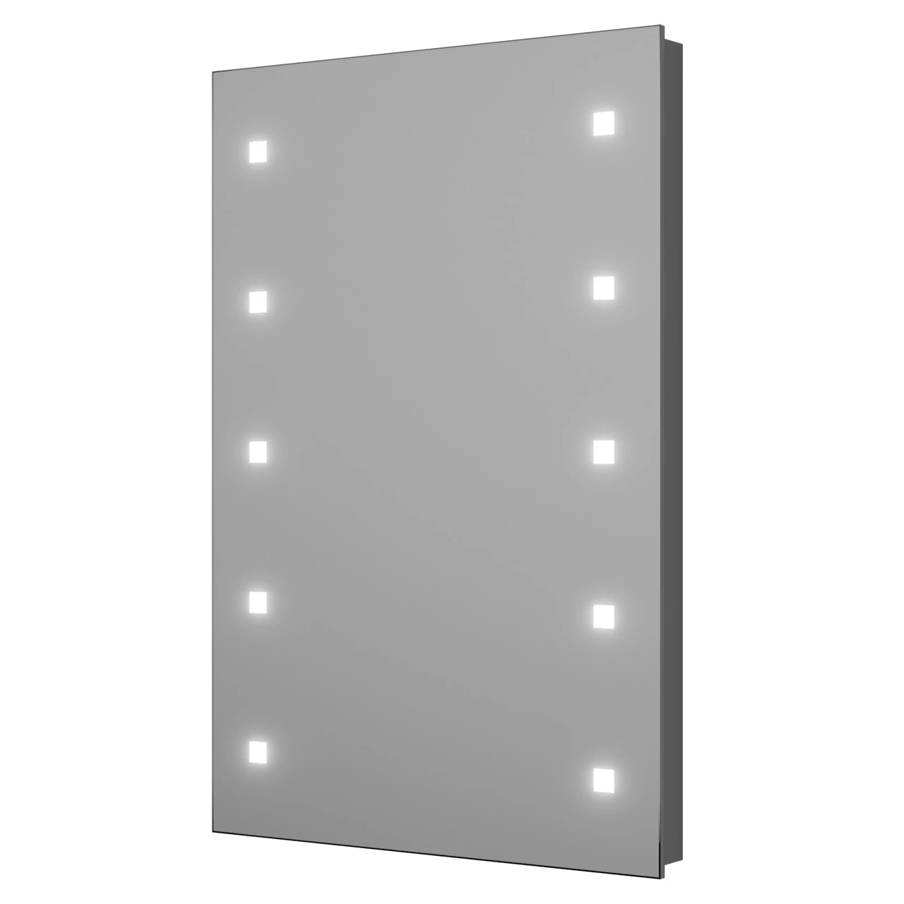 Egeria 300mm X 450mm Battery Operated Illuminated 10 LED Mirror 3 Egeria 300mm X 450mm Battery Operated Illuminated 10 LED Mirror