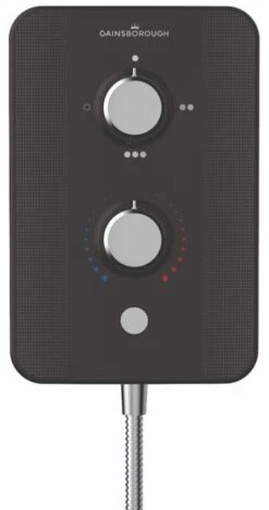 Gainsborough Slim Duo Electric Shower (Piano Black) 8.5kw - GSDPB85 -Luxury Bath Shop gainsborough slim duo electric shower piano black 8 5kw gsdpb85 6