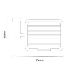 Gemini Polished Chrome Wall Mounted Soap Basket -Luxury Bath Shop gemini polished chrome wall mounted soap basket line top 56666.1652444691