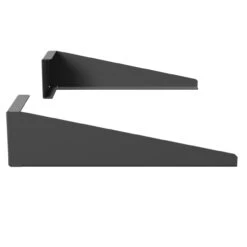 OEM Graphite Grey 300mm Pair Of Left And Right Shelf Support Brackets -Luxury Bath Shop graphite grey 300mm pair of left and right shelf support brackets side 42956.1667579058