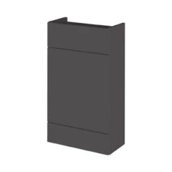 Hudson Reed Gloss Grey 500mm Slimline Toilet Unit - OFF945