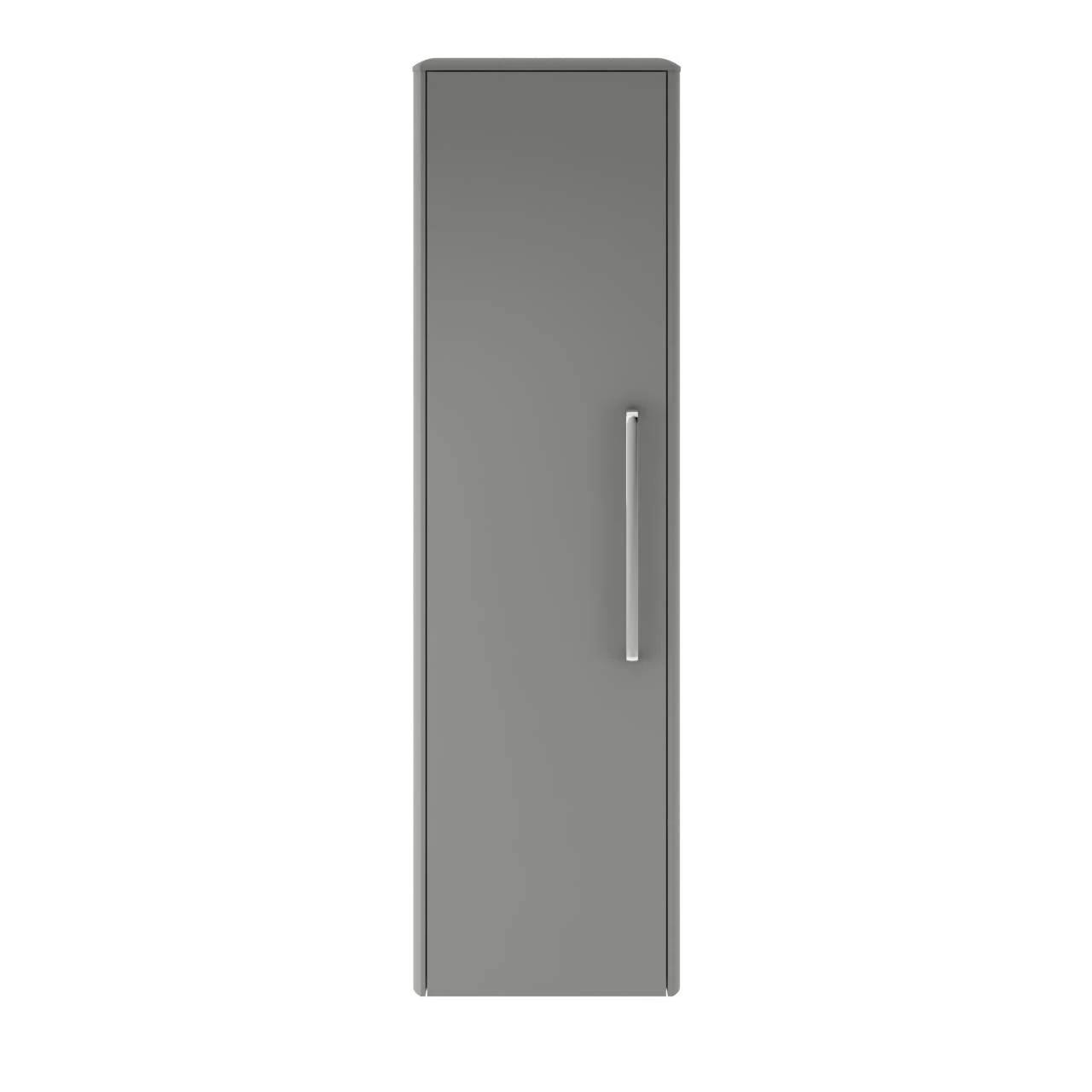 Hudson Reed Solar Cool Grey 1400mm X 350mm Tall Wall Hung Storage Unit - CUR262