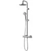 Ideal Standard Ideal Ceratherm 100 Thermostatic Bar Shower With Rain Head (Chrome) - A5686AA -Luxury Bath Shop ideal ceratherm 100 thermostatic bar shower with rain head chrome a5686aa