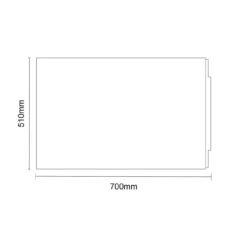 White 700mm Acrylic End Bath Panel -Luxury Bath Shop ideal white 700mm acrylic end bath panel line side 26156.1658746757