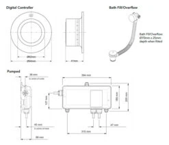 Mira Mode Bath Pumped - 1.1874.002 -Luxury Bath Shop mira mode bath pumped 1 1874 002 2