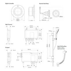 Mira Mode Dual Bath/Shower Pumped - 1.1874.012 -Luxury Bath Shop mira mode dual bath shower pumped 1 1874 012 2