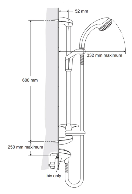 Mira Response Shower Fittings Kit (White/Chrome) - 2.1462.031 4 Mira Response Shower Fittings Kit (White/Chrome) - 2.1462.031 - Image 2
