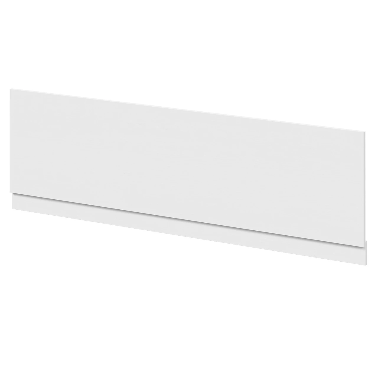 White Ash MDF 1800mm Front Bath Panel With Plinth