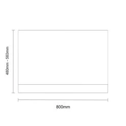 White Ash MDF 800mm End Bath Panel With Plinth -Luxury Bath Shop montego white ash mdf 800mm end bath panel with plinth line side 72921.1687878458