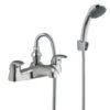 MX 3/4" Bath Shower Mixer With Shower Kit (Chrome) - RQE 1 MX 3/4" Bath Shower Mixer With Shower Kit (Chrome) - RQE -Luxury Bath Shop mx 3 4 bath shower mixer with shower kit chrome rqe