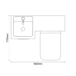 Napoli Combination Gloss Grey Pearl 900mm Vanity Unit Toilet Suite With Left Hand L Shaped 1 Tap Hole Basin And Single Door With Brushed Brass Handle 13 Napoli Combination Gloss Grey Pearl 900mm Vanity Unit Toilet Suite With Left Hand L Shaped 1 Tap Hole Basin And Single Door With Brushed Brass Handle -Luxury Bath Shop napoli combination gloss grey pearl 900mm vanity unit toilet suite with left hand l shaped 1 tap hole basin and single door with brushed brass handle line top 67444.1697212431