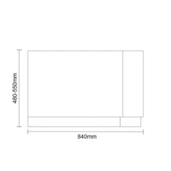 Deep Blue MDF 1700mm L Shaped Front And End Bath Panel Set -Luxury Bath Shop napoli deep blue mdf 1700mm l shaped front and end bath panel set line side 46260.1675858108