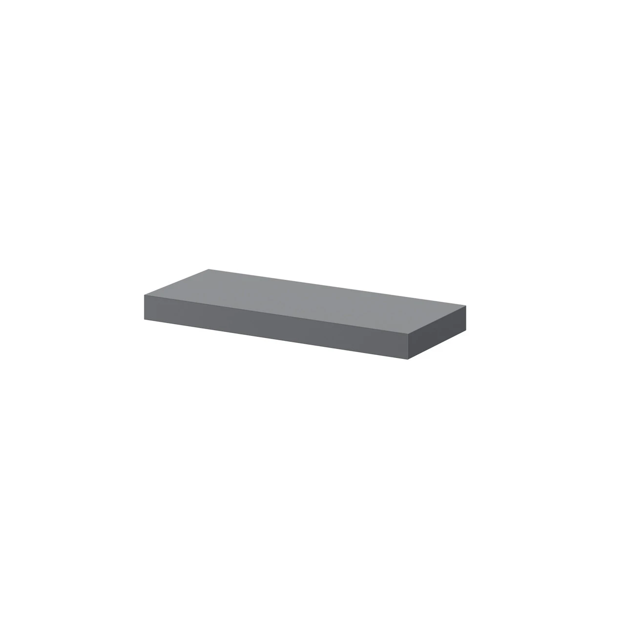 Napoli Gloss Grey 30cm Floating Bathroom Shelf 3 Napoli Gloss Grey 30cm Floating Bathroom Shelf