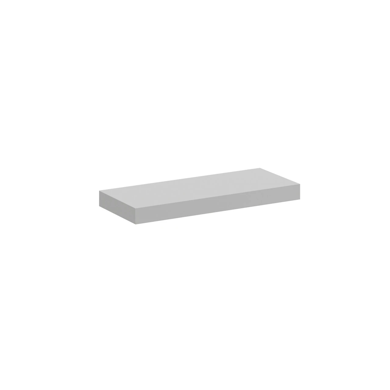 Napoli Gloss Grey Pearl 30cm Floating Bathroom Shelf 4 Napoli Gloss Grey Pearl 30cm Floating Bathroom Shelf - Image 2