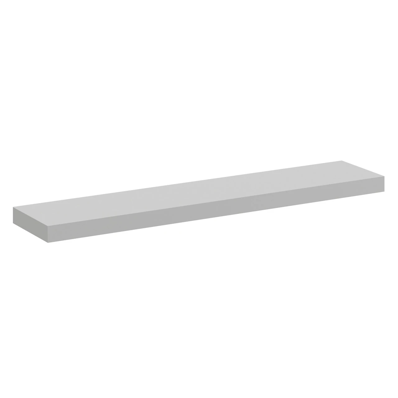 Napoli Gloss Grey Pearl 60cm Floating Bathroom Shelf 4 Napoli Gloss Grey Pearl 60cm Floating Bathroom Shelf - Image 2