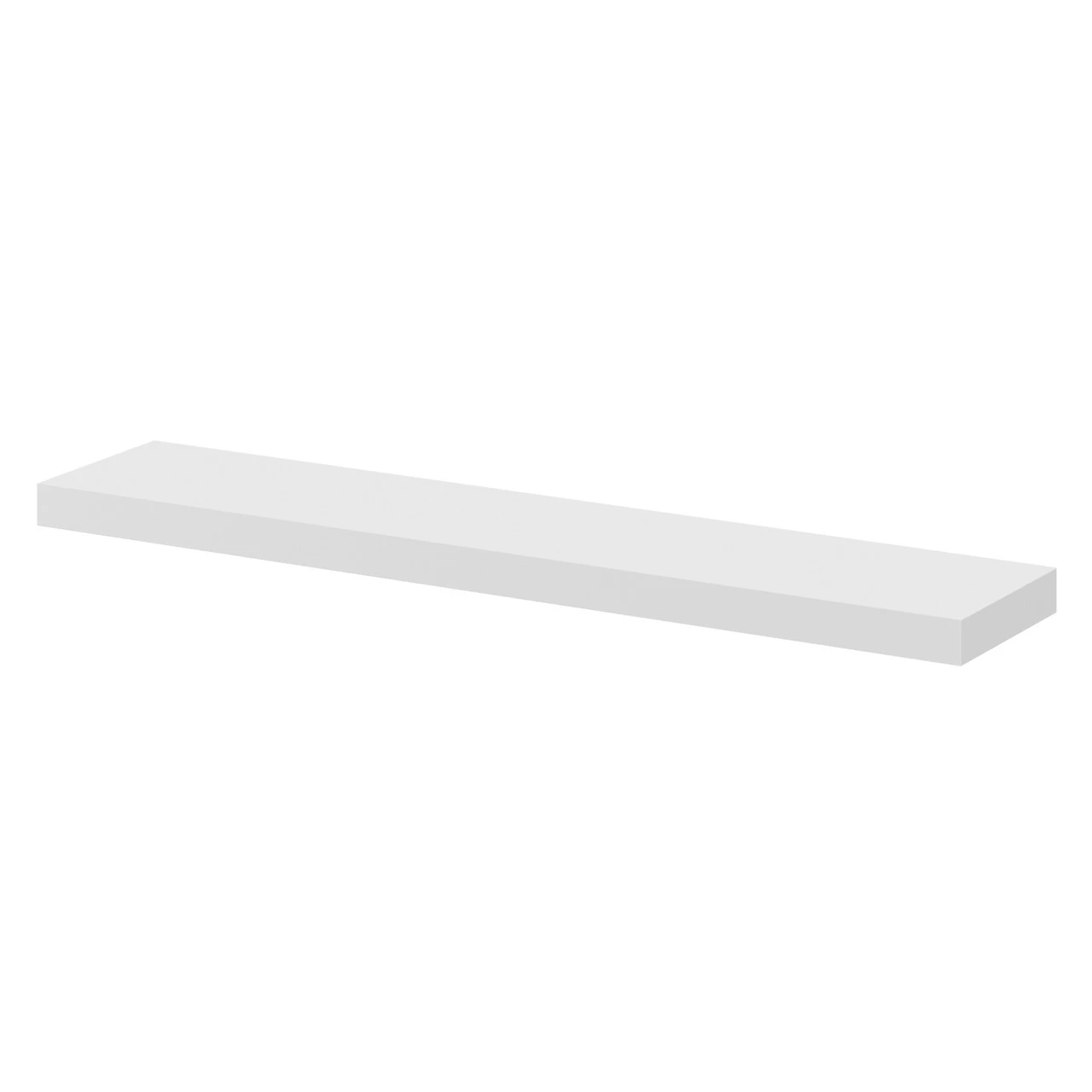 Napoli Gloss White 60cm Floating Bathroom Shelf 3 Napoli Gloss White 60cm Floating Bathroom Shelf