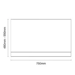 Molina Ash MDF 750mm End Bath Panel With Plinth -Luxury Bath Shop napoli mdf 750mm end bath panel with plinth line front 82566.1675857099