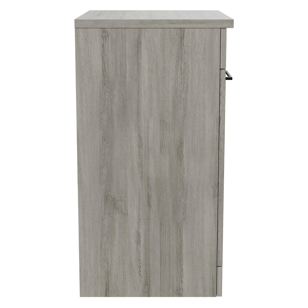 Napoli Molina Ash 600mm Floor Standing Vanity Unit For Countertop Basins With 2 Doors And Gunmetal Grey Handles - Image 4