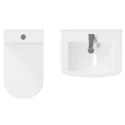 Neiva Gloss White 550mm 2 Door Vanity Unit And Rimless Toilet Suite -Luxury Bath Shop neiva gloss white 550mm 2 door vanity unit and rimless toilet suite top 91456.1658133073