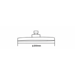 Nuie 200mm Fixed Round Shower Head - HEAD49 7 Nuie 200mm Fixed Round Shower Head - HEAD49 -Luxury Bath Shop nuie 200mm fixed round shower head head49 three 49095.1652443254