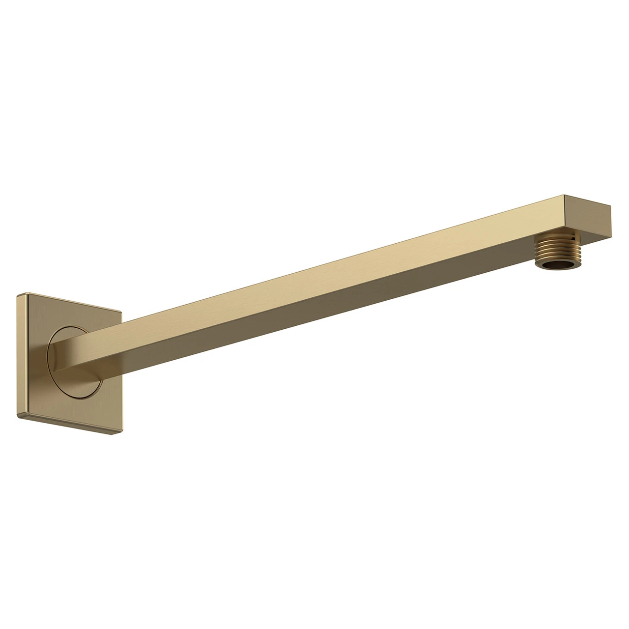 Nuie Brushed Brass Small Rectangular Shower Arm - ARM813 3 Nuie Brushed Brass Small Rectangular Shower Arm - ARM813