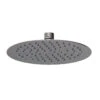 Nuie Brushed Gunmetal 200mm Round Fixed Shower Head - A7082 -Luxury Bath Shop nuie brushed genmetal 200mm round fixed shower head a7082 24023.1666714127