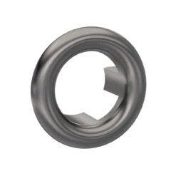 Nuie Brushed Gunmetal Round Overflow Cover - OVFL07