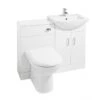 Nuie Madison Gloss White 1050mm Vanity Unit Toilet Suite - FMD001 -Luxury Bath Shop nuie madison gloss white 1050mm vanity unit toilet suite fmd001 24983.1652443232